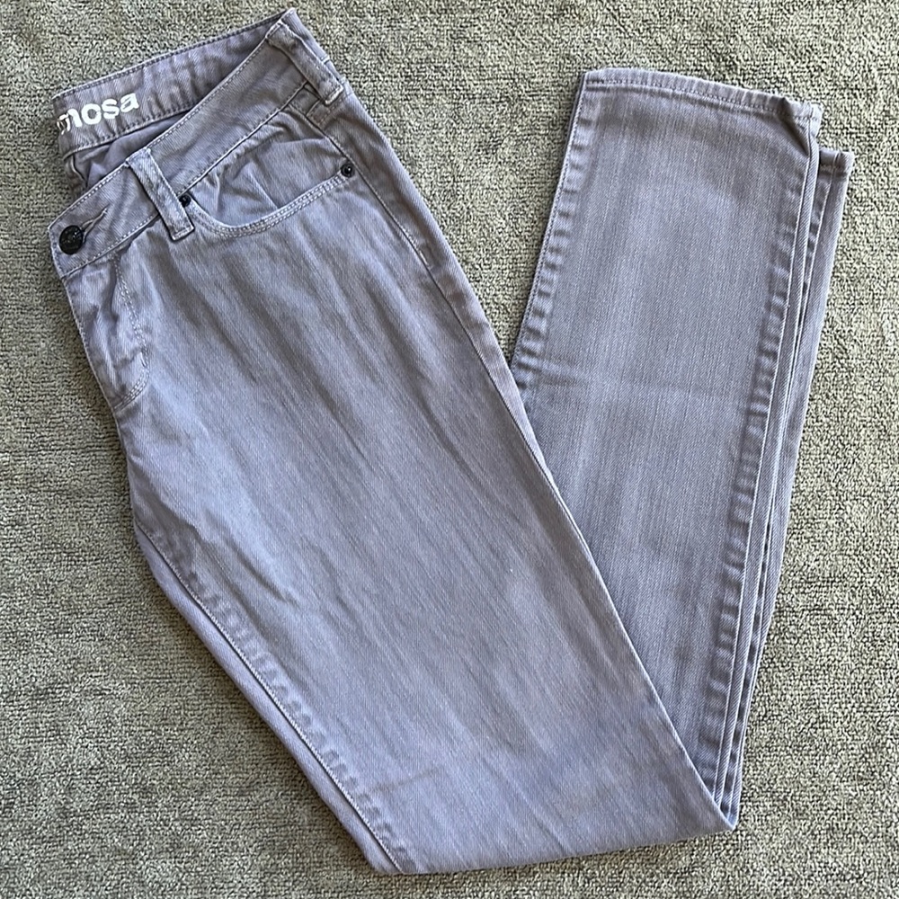 Grey Bullhead Hermosa Skinny Jeans 7 Long